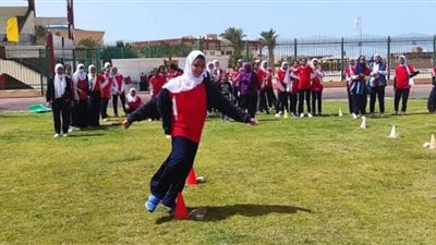 300 طالبة يشاركون في المهرجان الترويحى باستاد طور سيناء الرياضي