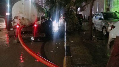 لليوم الثاني .. أمطار غزيرة وانخفاض درجة الحرارة بالبحيرة