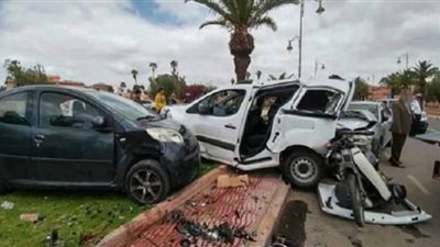 إصابة 4 أشخاص في حوادث سير بطرق بني سويف