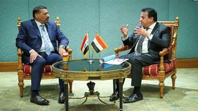 وزير التعليم العالي يبحث مع نظيره العراقي تعزيز التعاون وتبادل الخبرات في القطاع الصحي