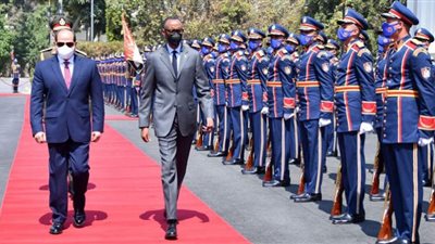 السيسي يبحث مع رئيس رواندا سبل تحقيق التكامل الاقتصادي والتنموي بين دول حوض النيل