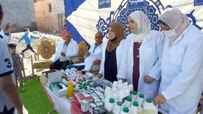 بيطري الشرقية يُنظم قافلة بيطرية بالمجان بالقصبي شرق بالحسينية