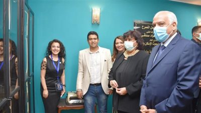 وزيرة الثقافة ومحافظ الجيزة يفتتحان مسرح نهاد صليحة بأكاديمية الفنون