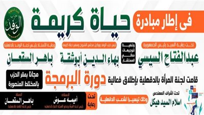 وفد الدقهلية ينظم دورة تدريبية في مجال علوم البرمجة مجانا