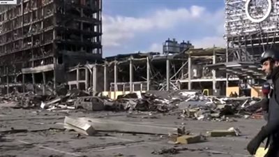 شاهد.. آثار الدمار بالعاصمة الأوكرانية نتيجة القصف الروسي