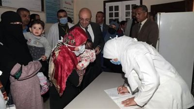 إنطلاق الحملة القومية للتطعيم ضد مرض شلل الأطفال ببني سويف