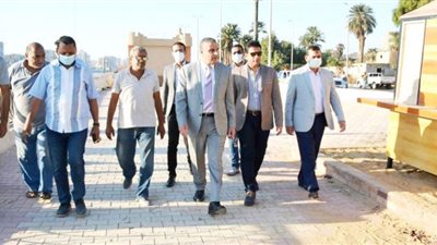 محافظ سوهاج يتفقد أعمال إنشاء مشروع 
