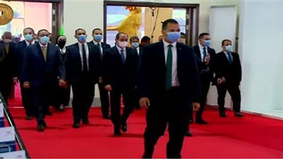 السيسي يصل لمقر معرض النقل الذكي واللوجيستيات ( فيديو)