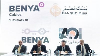 بنك مصر يقرض بنية لكابلات الألياف الضوئية بقيمة 481 مليون جنيه