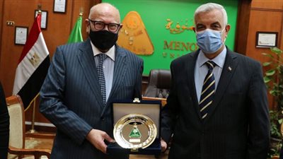 رئيس الهيئة القومية لسلامة الغذاء فى ضيافة محافظ المنوفية