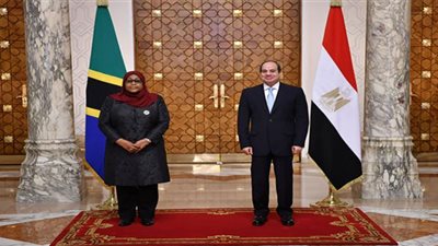 نص كلمة الرئيس السيسي بالمؤتمر الصحفي المشترك مع رئيسة تنزانيا