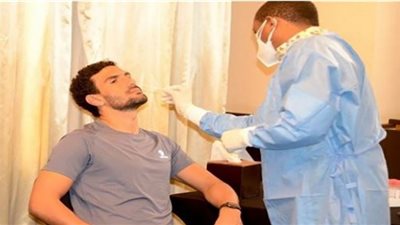 مسحة طبية للاعبي الزمالك قبل مواجهة ساجرادا