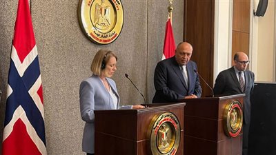 وزيرة خارجية النرويج تشيد بجهود مصر لاستضافة مؤتمر المناخ 
