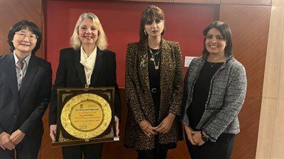 تقديرًا لدورها بمجال العمل البيئي ودعم المرأة.. تكريم عميدة هندسة المصرية اليابانية