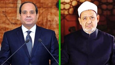 الإمام الأكبر يهنئ الرئيس باختيار مصر لاستضافة مؤتمر التغير المناخى