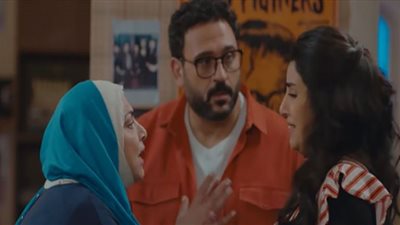 صور.. ايتن عامر تحب أكرم حسني في أولى حلقات 