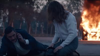 صور| تفجير سيارة هاني سلامة في أولى حلقات (ملف سري)