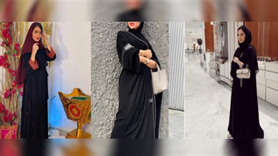 للممتلئات| عبايات سوداء لسهرات رمضان