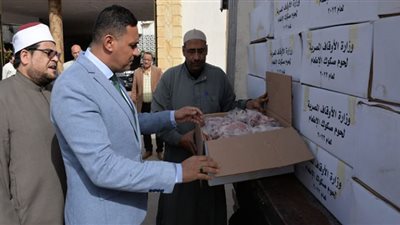 محافظ الدقهلية يشهد تسلم الدفعة الخامسة من لحوم صكوك الطعام