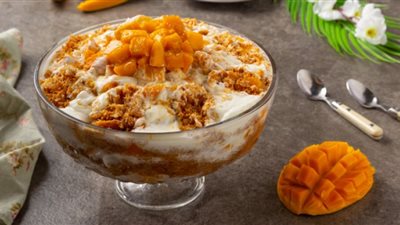حلويات رمضان.. طريقة عمل كنافة بالمانجو