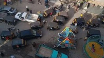 مراجيح وباركينج القهاوي| تكدس مروري ببولاق الدكرور.. والحي 