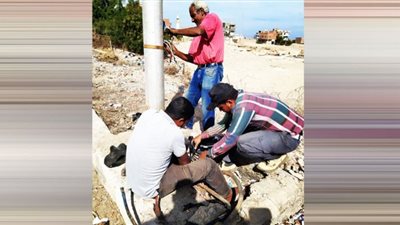استمرار رفع المخلفات وتشجير الشوارع وصيانة كابلات اعمدة الإنارة بالقصير