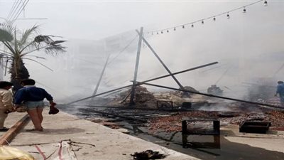 السيطرة على حريق بمعرض أهلًا رمضان بالقناطر الخيرية