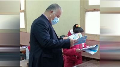 وكيل تعليم دمياط يتفقد مدارس كفر البطيخ الابتدائية الحديثة