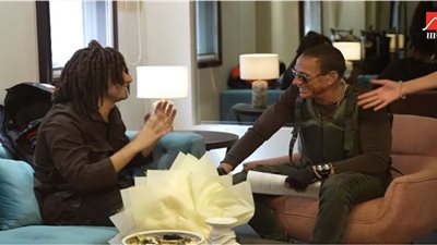 رامز موفي ستار|«عاوز حضن يا فاندام».. كوميديا محمد أنور مع رامز جلال (شاهد)