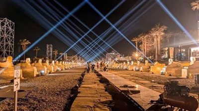 طريق الكباش يخطف أنظار العالم وترقب لافتتاحه.. صور