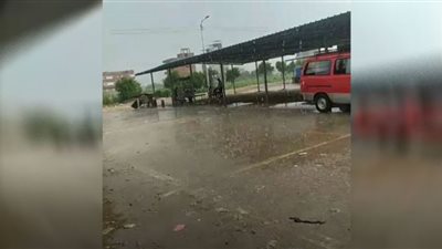 طقس سئ وأمطار غزيرة على مدن المنوفية