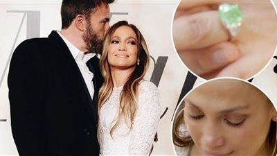 مكون من حجر الزمرد ولونها المفضل| خاتم خطوبة جينيفر لوبيز.. لن تصدق سعر