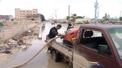 (فيديو) مياه مطروح: رفعنا 85% من تراكمات الأمطار