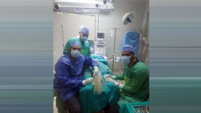 نجاح عملية إصلاح إعوجاج قدم مخلبى لطفل بمستشفى الأطفال بالبحيرة