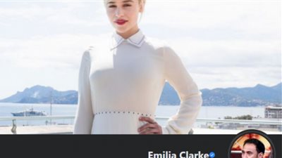 صورة عمرو مصطفي تتصّدر صفحة إميليا كلارك على فيسبوك فما القصة.. ومتابعون : في رمضان؟