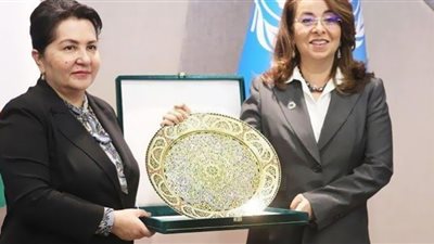 غادة والي تبحث مكافحة المخدرات والإرهاب في آسيا الوسطى مع رئيس كازاخستان