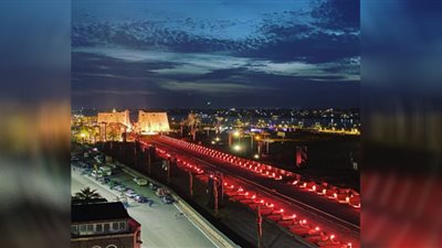 ترددات القنوات الناقلة لافتتاح طريق الكباش الجديد