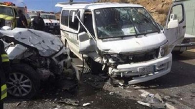 مصرع وإصابة 5 أشخاص في حادث تصادم بشبين القناطر