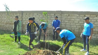 جامعة سوهاج تطلق الفوج الثاني من القوافل الرياضية بقرية السمارنة بالمراغة (صور)