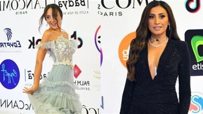 دينا الشربيني ومريم الخشت من حفل افتتاح مهرجان القاهرة السينمائي.. صور