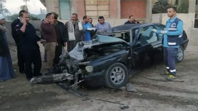 مصرع شخص في حادث تصادم سيارة ملاكي مع نقل بوتاجاز بطريق مركز الفتح بأسيوط