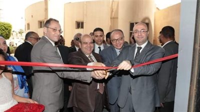 محافظ بني سويف ومساعدا وزير العدل يفتتحون مكتبين للشهر العقاري بنادي القضاة