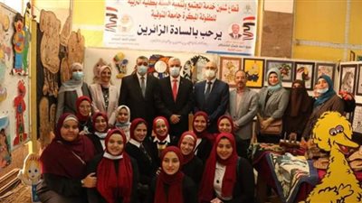 رئيس جامعة المنوفية يفتتح معرض مهرجان أسبوع خدمة المجتمع الأول
