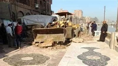 إزالة التعديات على الأرضي الزراعية وأملاك الدولة بمركزي الزقازيق ومنيا القمح