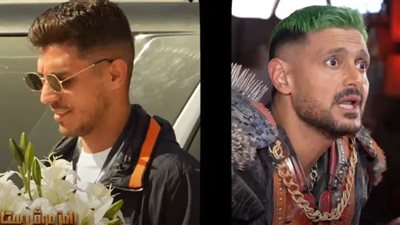 المهاجم الحريف اللي المدافعين بيقولوا منه يا لطيف.. رامز جلال يستقبل محمد شريف