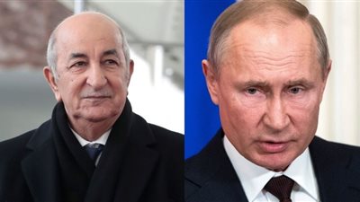 بوتين وتبون يُناقشان سوق الطاقة والتوتر في الشرق الأوسط وأوكرانيا