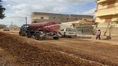 رصف ٧ طرق بشبراخيت ووادى النطرون بتكلفة ٢٦ مليون جنيه
