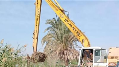 إزالة 35 حالة تعد على بحر الغرق بالفيوم