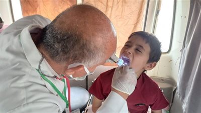 الكشف على 1414 مريض فى قافلة طبية علاجية مجانية بالدقهلية