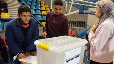 أحمد أبو عيلة رئيس إتحاد طلاب جامعة المنوفية وأسامة طارق النائب